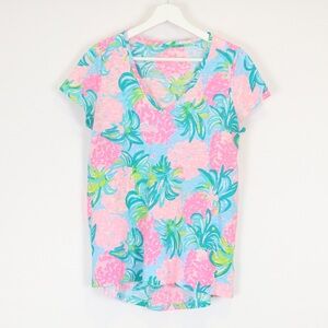 Lilly Pulitzer Etta Ibiza Pineapple Shake Tee